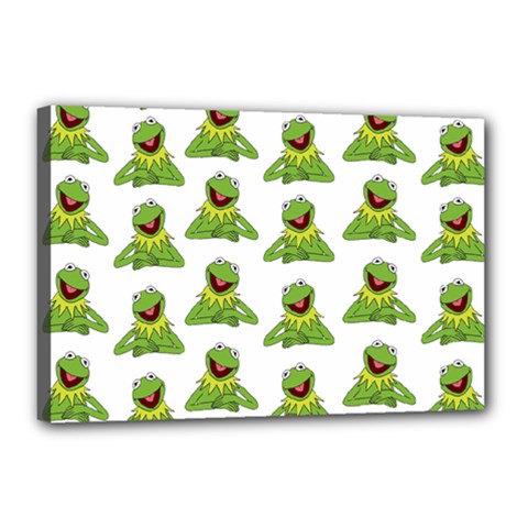 Kermit The Frog Canvas 18  X 12  (stretched)