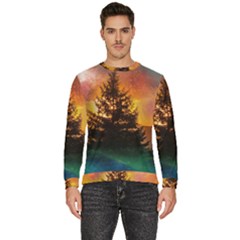 Tree Nature Landscape Fantasy Magical Cosmic Men s Fleece Sweatshirt by danenraven