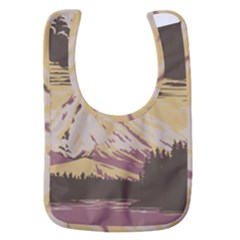 Boom Eruption Forest Mountain News Scary Volcano Baby Bib by danenraven