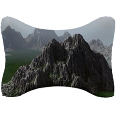 Terrain Mountain Rock Landscape Mountains Nature Seat Head Rest Cushion by danenraven