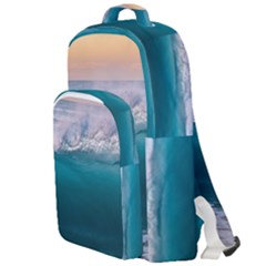 Beach Sea Waves Water Ocean Landscape Nature Double Compartment Backpack by danenraven