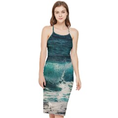 Sea Ocean Waves Seascape Beach Bodycon Cross Back Summer Dress by danenraven