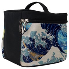 The Great Wave Of Kanagawa Painting Starry Night Vincent Van Gogh Make Up Travel Bag (big) by danenraven