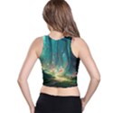 Magical Forest Forest Painting Fantasy Racer Back Crop Top View2