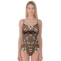 Christmas-kaleidoscope Camisole Leotard  by artworkshop