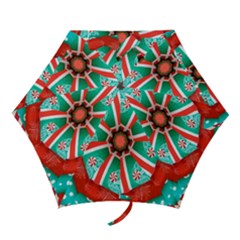Christmas Kaleidoscope Mini Folding Umbrellas by artworkshop