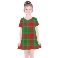 Lumberjack Plai Kids  Simple Cotton Dress by artworkshop
