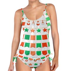 Christmas Bunting Banners Tankini Set by artworkshop