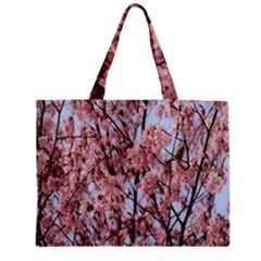 Japanese Sakura Background Zipper Mini Tote Bag by artworkshop