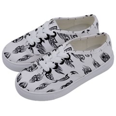 Tattoo Pattern Coin Purse Kids  Classic Low Top Sneakers by artworkshop