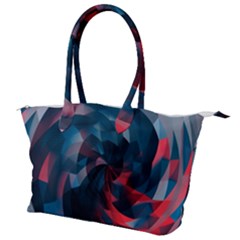 Art Polygon Geometric Design Pattern Colorful Canvas Shoulder Bag by Ravend