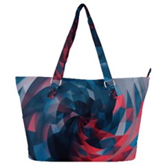 Art Polygon Geometric Design Pattern Colorful Full Print Shoulder Bag
