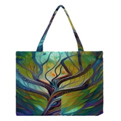 Tree Magical Colorful Abstract Metaphysical Medium Tote Bag