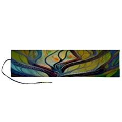 Tree Magical Colorful Abstract Metaphysical Roll Up Canvas Pencil Holder (l)