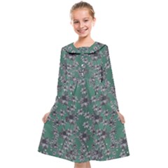 Forest Of Silver Pagoda Vines Kids  Midi Sailor Dress by pepitasart