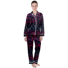 Granite Glitch Women s Long Sleeve Satin Pajamas Set	 by MRNStudios