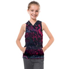 Granite Glitch Kids  Sleeveless Hoodie by MRNStudios