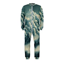 Mountains Alps Nature Clouds Sky Fresh Air Onepiece Jumpsuit (kids) by Pakemis