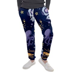 Marine Seamless Pattern Thin Line Memphis Style Men s Jogger Sweatpants by Pakemis