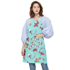 Pattern-with-koi-fishes Pocket Apron by Pakemis