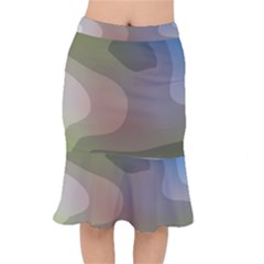 The Land 181 - Abstract Art Short Mermaid Skirt by KorokStudios