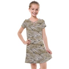 Boat Rope Close Up Texture Kids  Cross Web Dress by dflcprintsclothing