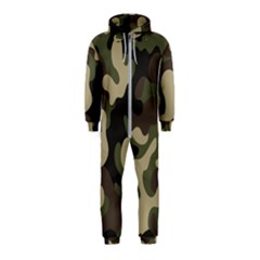 Camouflage Pattern Background Hooded Jumpsuit (kids) by artworkshop