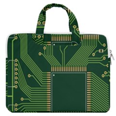 Technology Board Trace Digital Macbook Pro 13  Double Pocket Laptop Bag by artworkshop