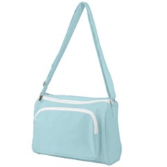 Color Powder Blue Front Pocket Crossbody Bag by Kultjers