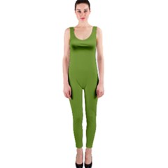 Color Olive Drab One Piece Catsuit by Kultjers