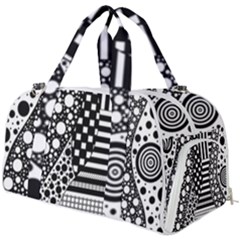 Black And White Burner Gym Duffel Bag by gasi