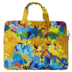 Abstract Art Macbook Pro 13  Double Pocket Laptop Bag by gasi