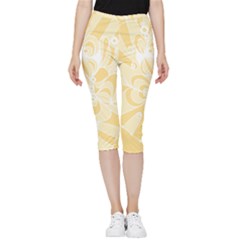 Amber Zendoodle Inside Out Lightweight Velour Capri Leggings  by Mazipoodles