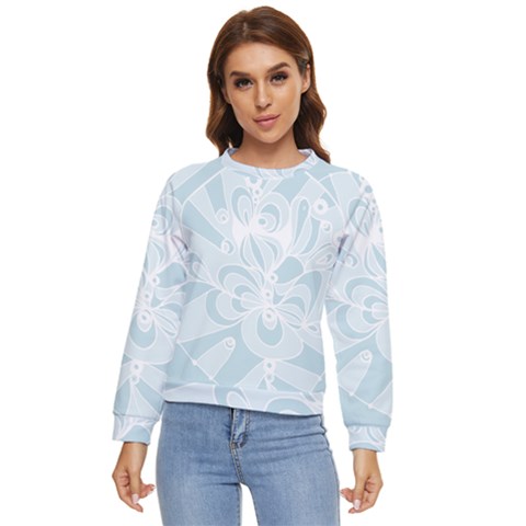 Blue 2 Zendoodle Women s Long Sleeve Raglan Tee by Mazipoodles