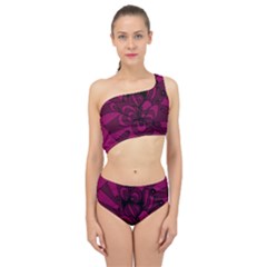 Aubergine Zendoodle Spliced Up Two Piece Swimsuit by Mazipoodles