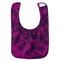 Aubergine Zendoodle Baby Bib by Mazipoodles