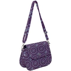 Kaleidoscope Plum Saddle Handbag by Mazipoodles