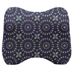 Kaleidoscope Deep Purple Velour Head Support Cushion by Mazipoodles