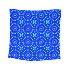Kaleidoscope Royal Blue Square Tapestry (small) by Mazipoodles