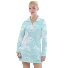 Fish 121 Women s Long Sleeve Casual Dress by Mazipoodles