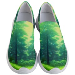 Anime Forrest Nature Fantasy Sunset Trees Woods Women s Lightweight Slip Ons by Uceng