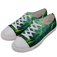 River Forest Woods Nature Rocks Japan Fantasy Women s Low Top Canvas Sneakers by Uceng