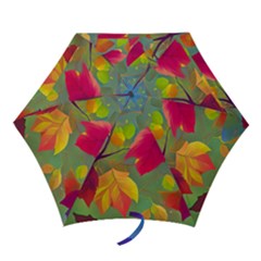 Leaves Foliage Autumn Branch Trees Nature Forest Mini Folding Umbrellas