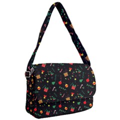 Christmas Pattern Texture Colorful Wallpaper Courier Bag by Uceng