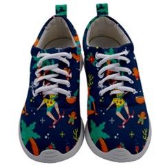 Colorful Funny Christmas Pattern Mens Athletic Shoes by Uceng