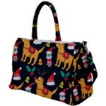 Funny Christmas Pattern Background Duffel Travel Bag