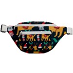 Funny Christmas Pattern Background Fanny Pack