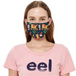 Funny Christmas Pattern Background Cloth Face Mask (Adult)