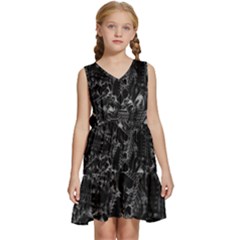 Xeno Frenzy Kids  Sleeveless Tiered Mini Dress by MRNStudios