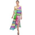 Colorful pattern Maxi Chiffon Cover Up Dress View1